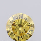 0.26ct Fancy Intense Yellow ROUND Lab-Grown Diamond | IGI Certified