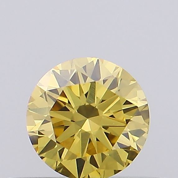 0.26ct Fancy Intense Yellow ROUND Lab-Grown Diamond | IGI Certified