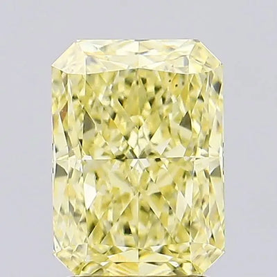 2.65ct Radiant Fancy Intense Yellow VS1 Lab-Grown Diamond