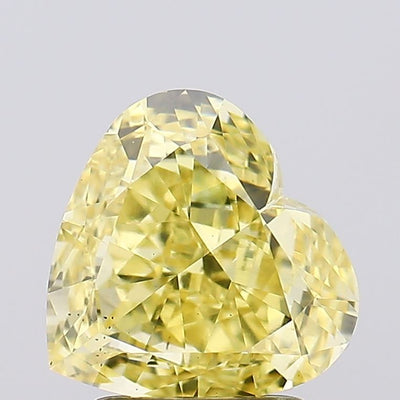 2.26ct Round Fancy Intense Yellow VS2 Lab-Grown Diamond