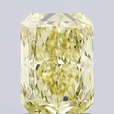 1.14ct Radiant Fancy Yellow VS1 Lab-Grown Diamond