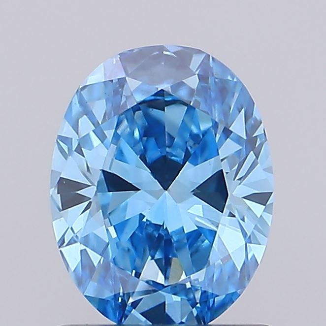 0.94ct Fancy Vivid Blue Marquise Lab-Grown Diamond | IGI Certified