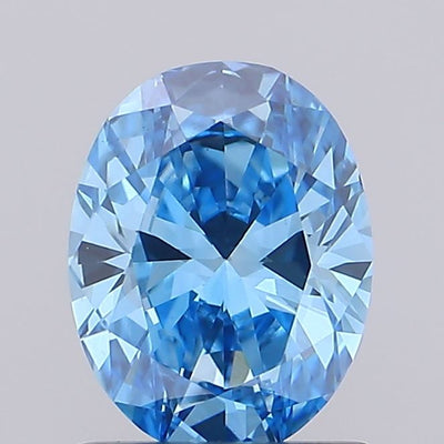 0.94ct Fancy Vivid Blue Marquise Lab-Grown Diamond | IGI Certified