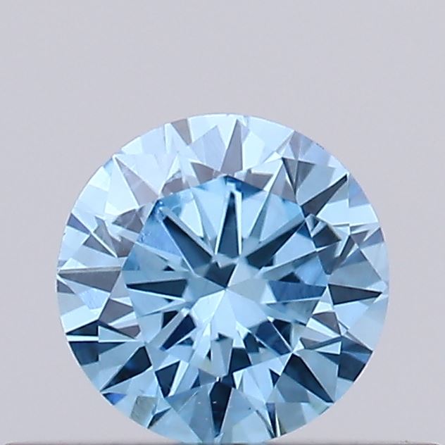 0.25ct Fancy Vivid Blue ROUND Lab-Grown Diamond | IGI Certified