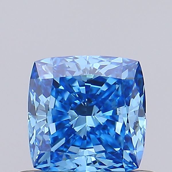 0.48ct Fancy Vivid Blue CUSHION Lab-Grown Diamond | IGI Certified