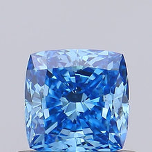 0.48ct Fancy Vivid Blue CUSHION Lab-Grown Diamond | IGI Certified