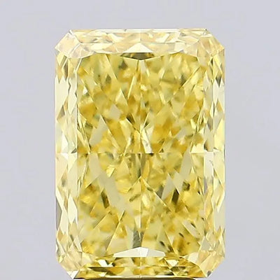 6.02ct Radiant Fancy Vivid Yellow VS1 Lab-Grown Diamond