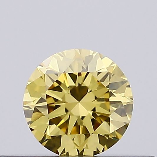 0.25ct Fancy Intense Yellow ROUND Lab-Grown Diamond | IGI Certified