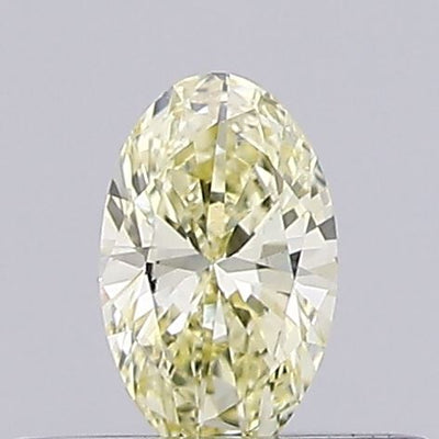 0.2ct Fancy Yellow Oval Lab-Grown Diamond | IGI Certified