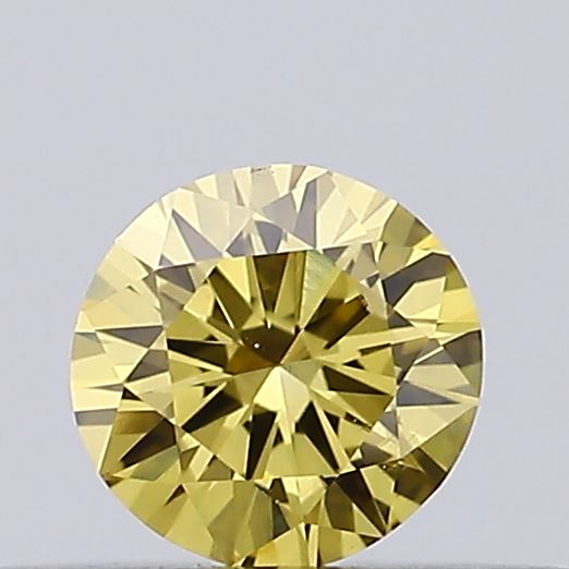 0.23ct Fancy Intense Yellow ROUND Lab-Grown Diamond | IGI Certified