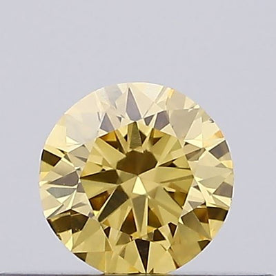 0.23ct Fancy Intense Yellow ROUND Lab-Grown Diamond | IGI Certified
