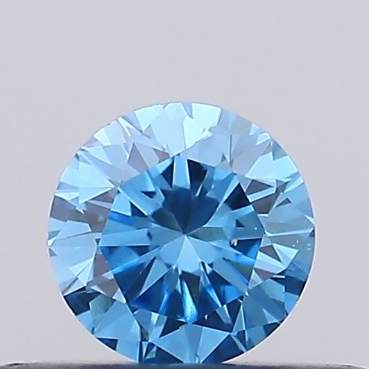 0.24ct Fancy Vivid Blue ROUND Lab-Grown Diamond | IGI Certified