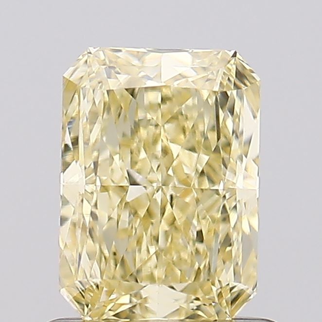 1.02ct Radiant Fancy Light Yellow VVS2 Lab-Grown Diamond