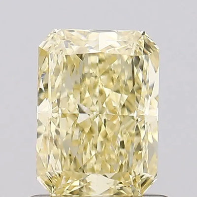 1.02ct Radiant Fancy Light Yellow VVS2 Lab-Grown Diamond