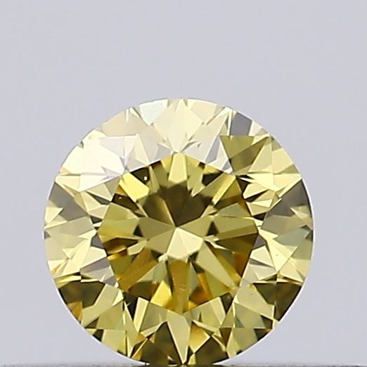 0.26ct Fancy Vivid Yellow ROUND Lab-Grown Diamond | IGI Certified