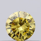 0.28ct Fancy Vivid Yellow ROUND Lab-Grown Diamond | IGI Certified