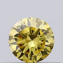 0.28ct Fancy Vivid Yellow ROUND Lab-Grown Diamond | IGI Certified