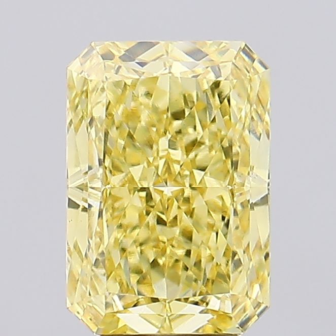 5.04ct Radiant Fancy Intense Yellow VVS2 Lab-Grown Diamond