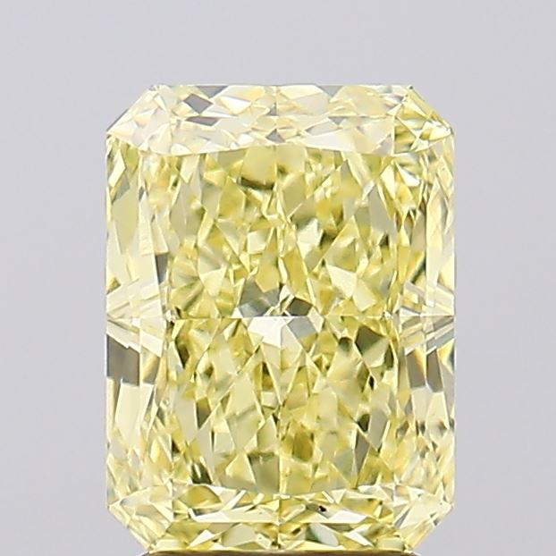 3.02ct Radiant Fancy Intense Yellow VVS2 Lab-Grown Diamond