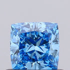 0.53ct Fancy Vivid Blue CUSHION Lab-Grown Diamond | IGI Certified