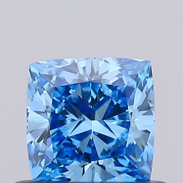 0.53ct Fancy Vivid Blue CUSHION Lab-Grown Diamond | IGI Certified