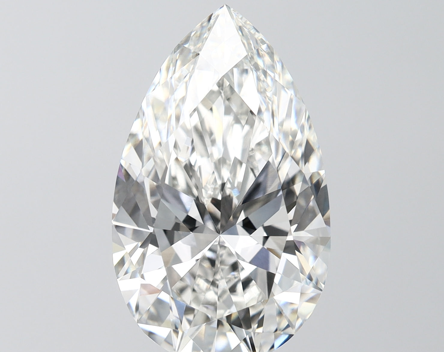 7.35ct Pear F VVS2 Lab-Grown Diamond