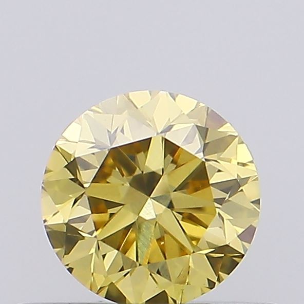 0.33ct Fancy Intense Yellow ROUND Lab-Grown Diamond | IGI Certified
