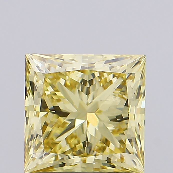 1.8ct Fancy Yellow Princess Lab-Grown Diamond | IGI Certified