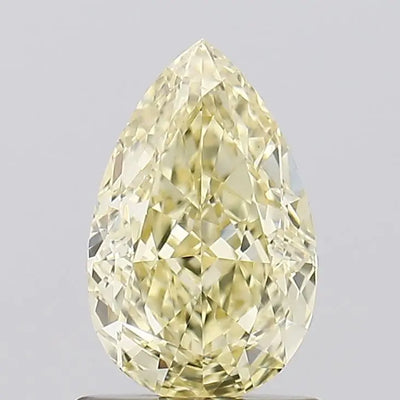 1.04ct Pear Fancy Intense Yellow VVS2 Lab-Grown Diamond