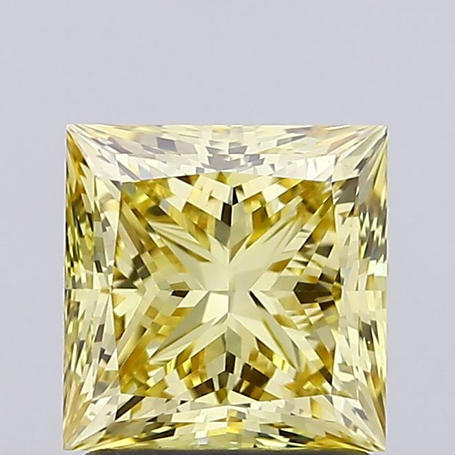 1.85ct Fancy Yellow Princess Lab-Grown Diamond | IGI Certified
