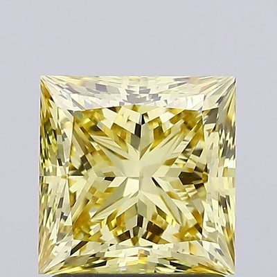 1.85ct Fancy Yellow Princess Lab-Grown Diamond | IGI Certified