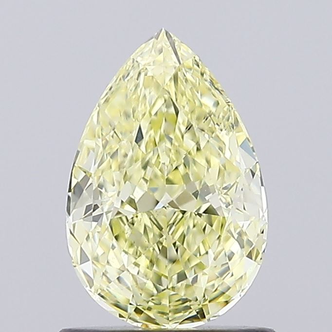 1.01ct Fancy Yellow Pear Lab-Grown Diamond | IGI Certified