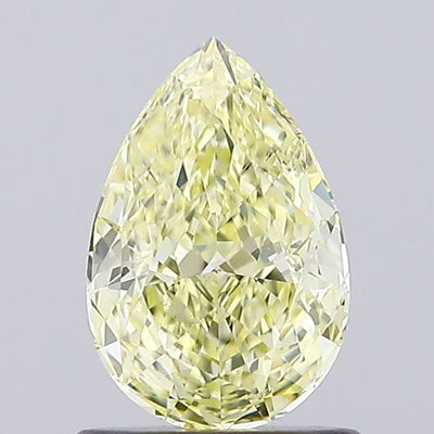 1.01ct Fancy Yellow Pear Lab-Grown Diamond | IGI Certified