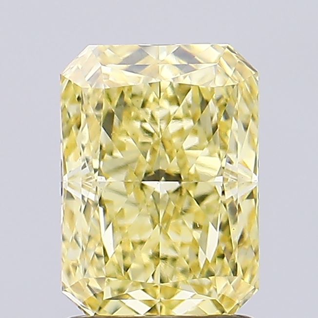 1.87ct Radiant Fancy Intense Yellow VS1 Lab-Grown Diamond