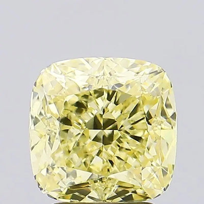 3.17ct Cushion Fancy Yellow VS1 Lab-Grown Diamond