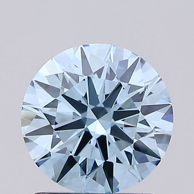 1.42ct Fancy Vivid Blue ROUND Lab-Grown Diamond | IGI Certified