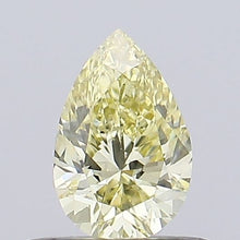 0.36ct Fancy Yellow Pear Lab-Grown Diamond | IGI Certified