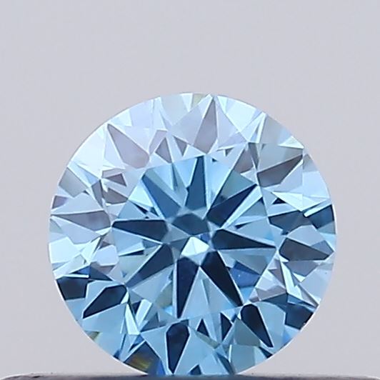 0.31ct Fancy Vivid Blue ROUND Lab-Grown Diamond | IGI Certified
