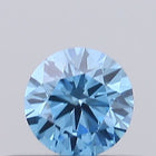 0.26ct Fancy Vivid Blue ROUND Lab-Grown Diamond | IGI Certified