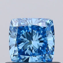 0.52ct Fancy Vivid Blue CUSHION Lab-Grown Diamond | IGI Certified