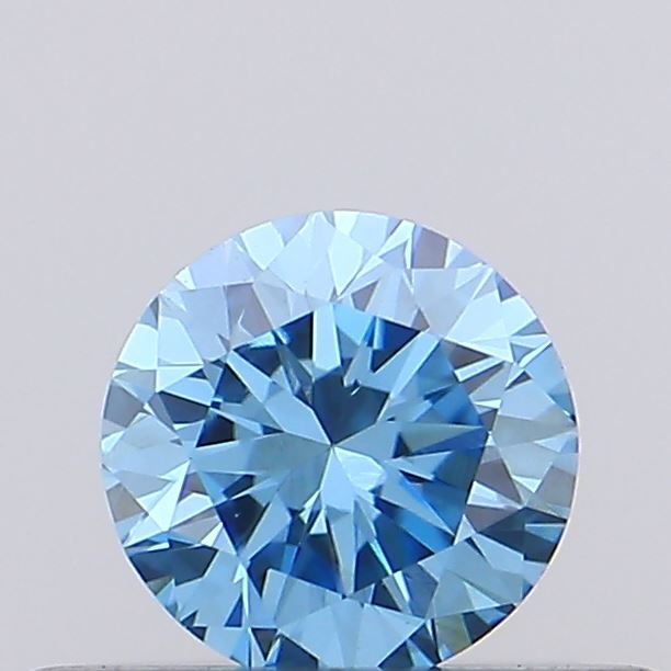 0.27ct Fancy Vivid Blue ROUND Lab-Grown Diamond | IGI Certified