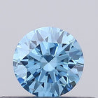 0.26ct Fancy Vivid Blue ROUND Lab-Grown Diamond | IGI Certified