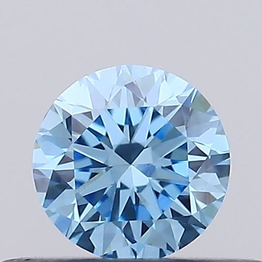 0.3ct Fancy Vivid Blue ROUND Lab-Grown Diamond | IGI Certified