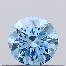 0.3ct Fancy Vivid Blue ROUND Lab-Grown Diamond | IGI Certified