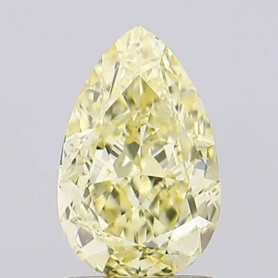 1.58ct Pear Fancy Yellow VVS2 Lab-Grown Diamond