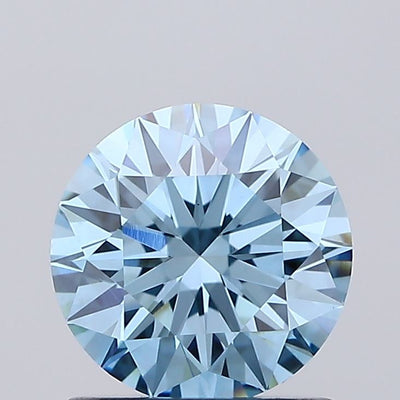 1.05ct Fancy Vivid Blue ROUND Lab-Grown Diamond | IGI Certified