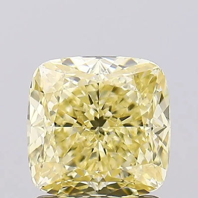 1.56ct Cushion Fancy Intense Yellow VVS2 Lab-Grown Diamond