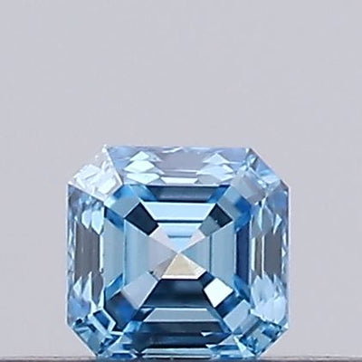 0.18ct Fancy Vivid Blue Asscher Lab-Grown Diamond | IGI Certified