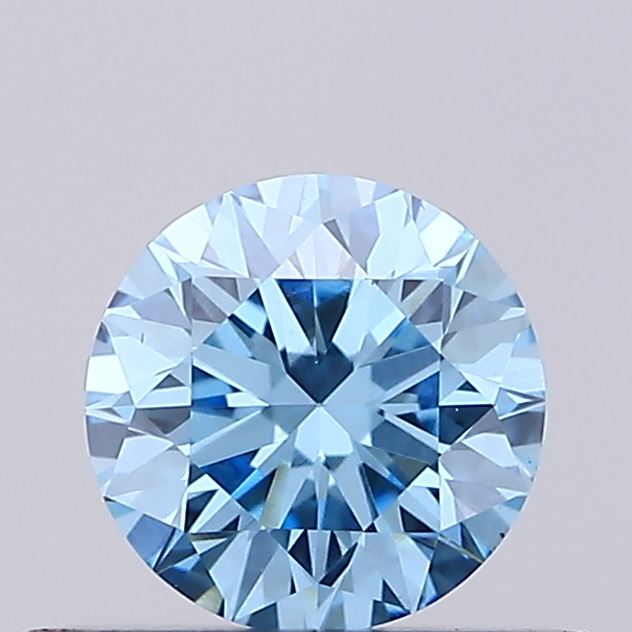 0.31ct Fancy Vivid Blue ROUND Lab-Grown Diamond | IGI Certified