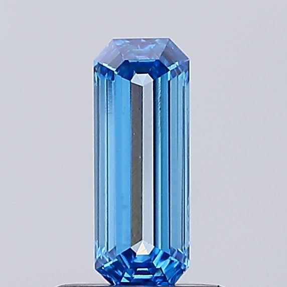 0.58ct Fancy Vivid Blue Emerald Lab-Grown Diamond | IGI Certified